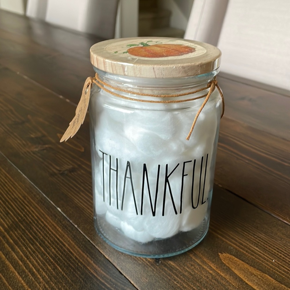 Rae Dunn THANKFUL cotton balls